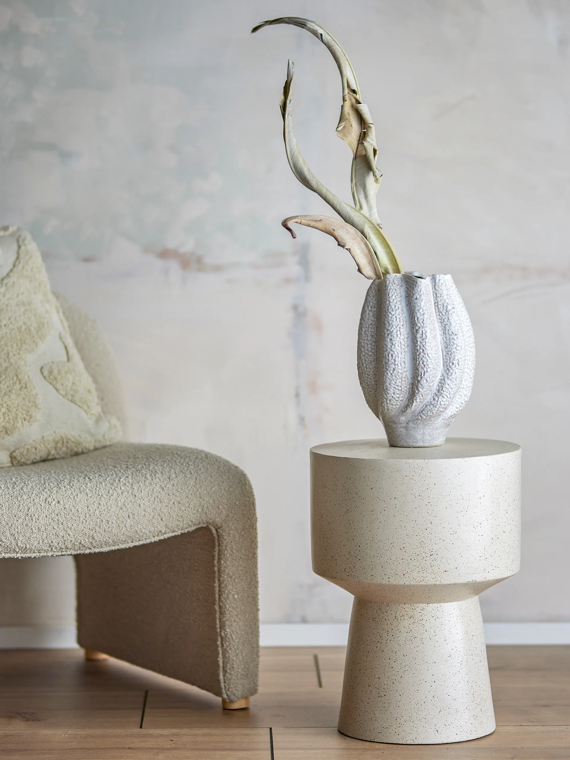 Cove vase 28 cm, White Bloomingville