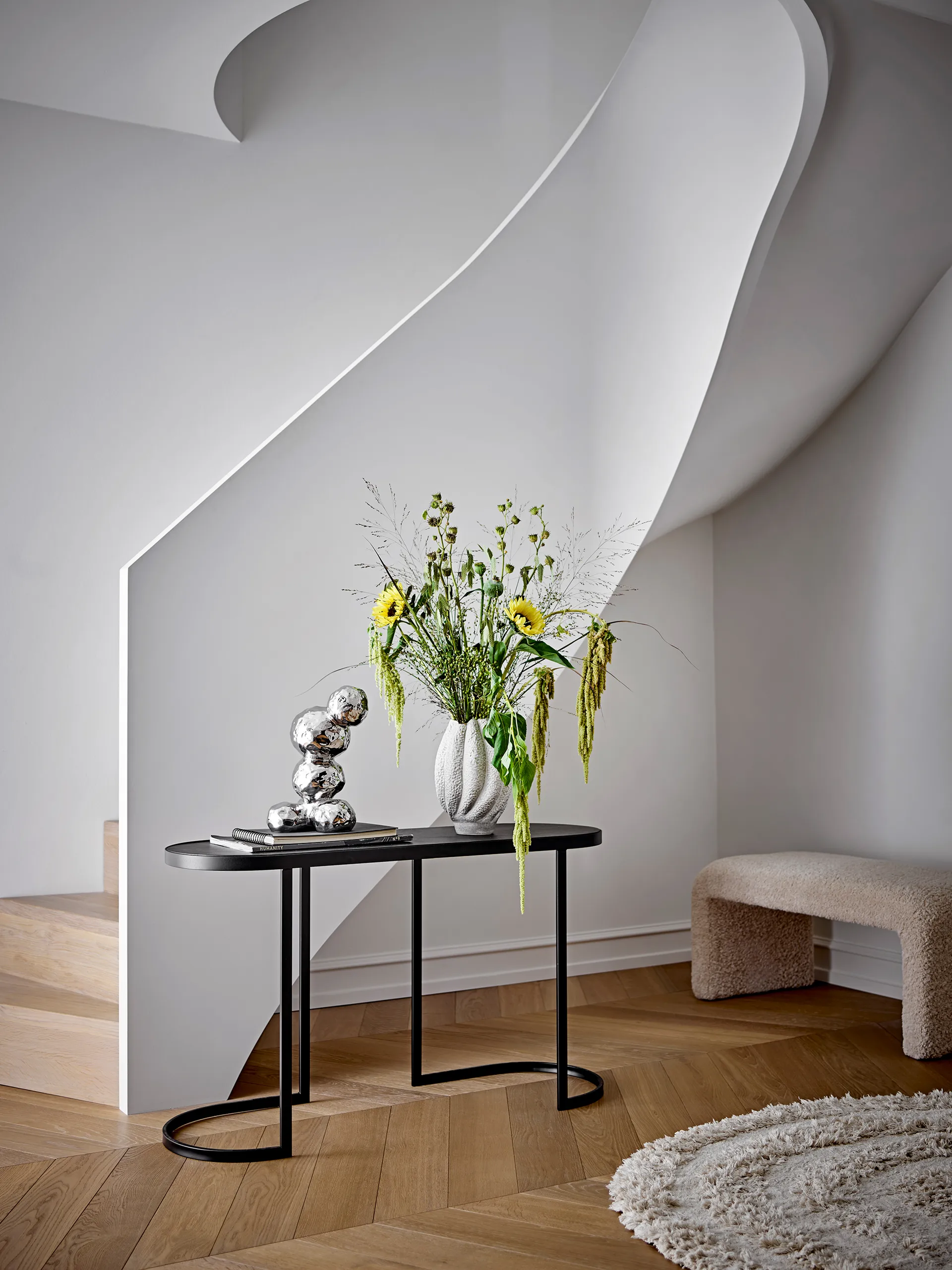 Cove vase 28 cm, White Bloomingville