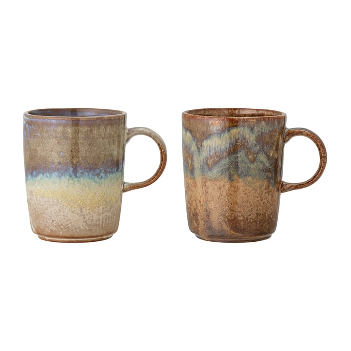 Dahlia mug 45 cl 2-pack - Brown - Bloomingville