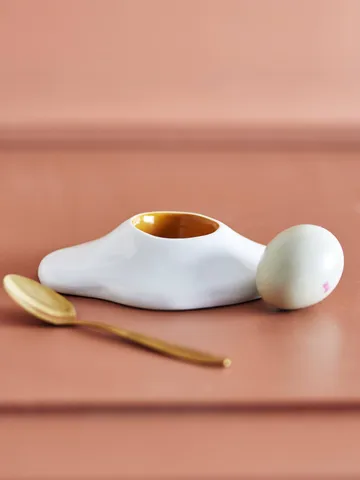 Eggert egg cup - White - Bloomingville