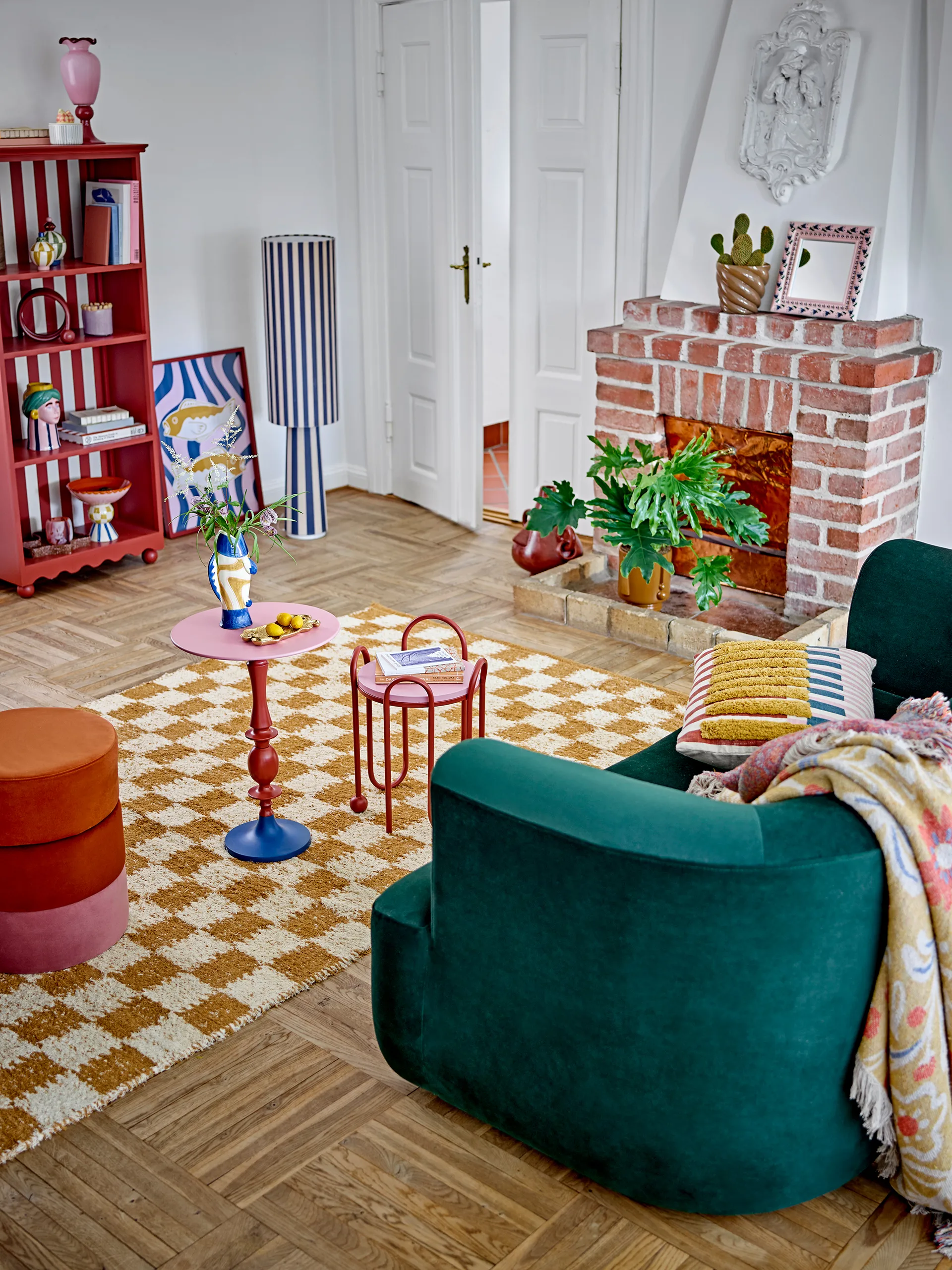 Emmie floor lamp, Blue Bloomingville