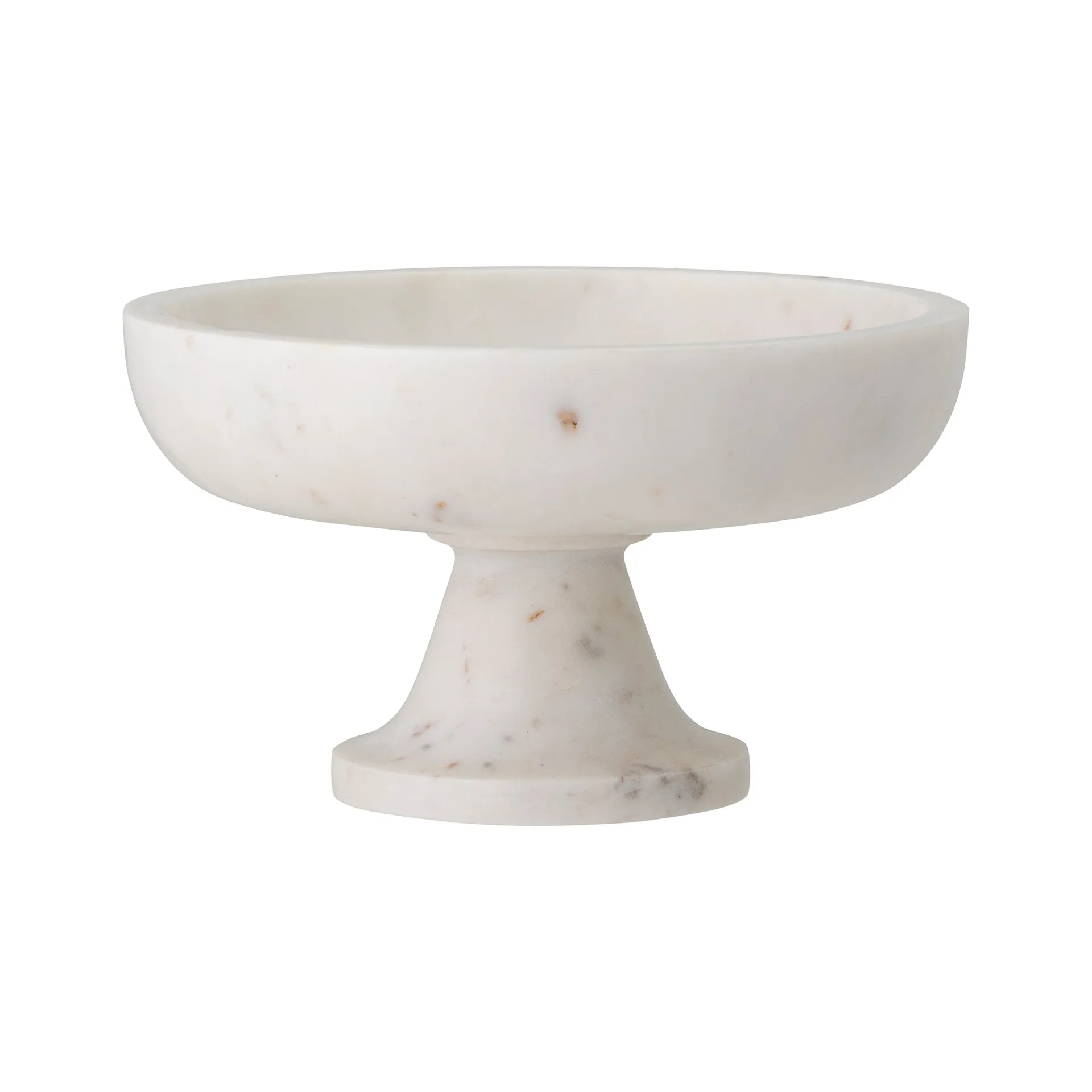Eris marble bowl on foot Ø20.5 cm, white Bloomingville