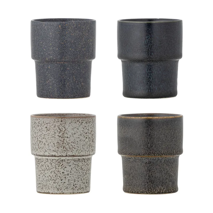 Ewan mug 4-pack - Brown - Bloomingville