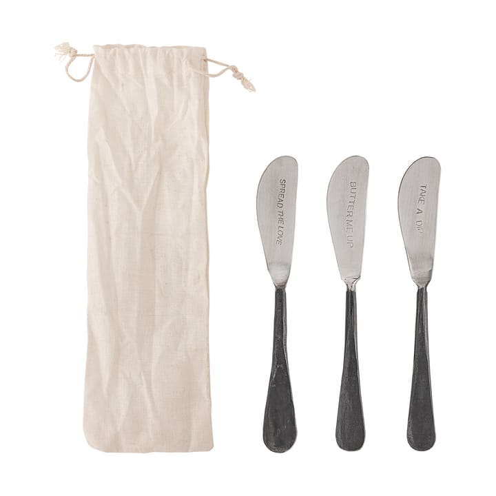 Fabricio butter knife 3 pieces, Stainless steel Bloomingville