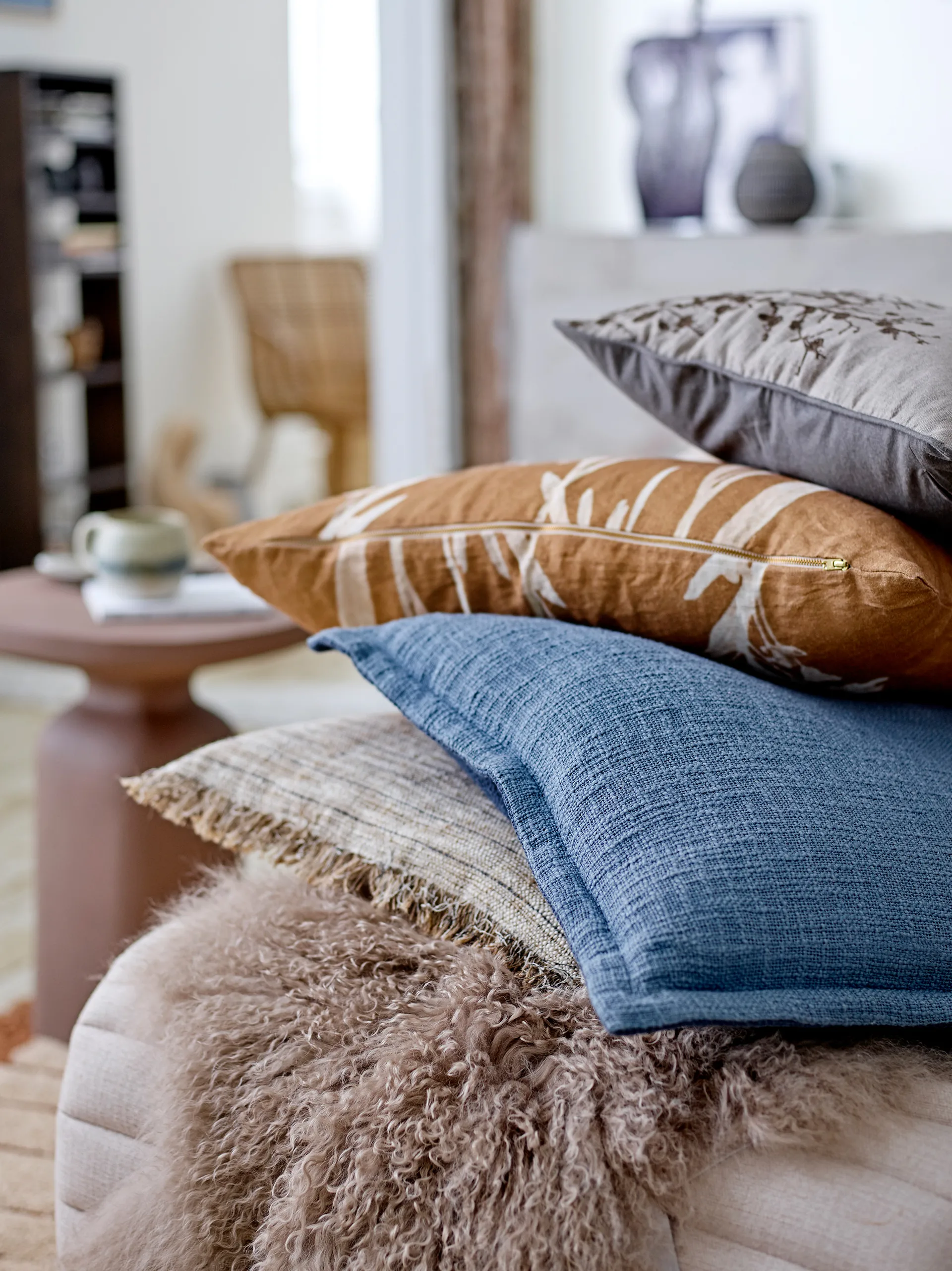 Febbie cushion 45x45 cm, Natural Bloomingville