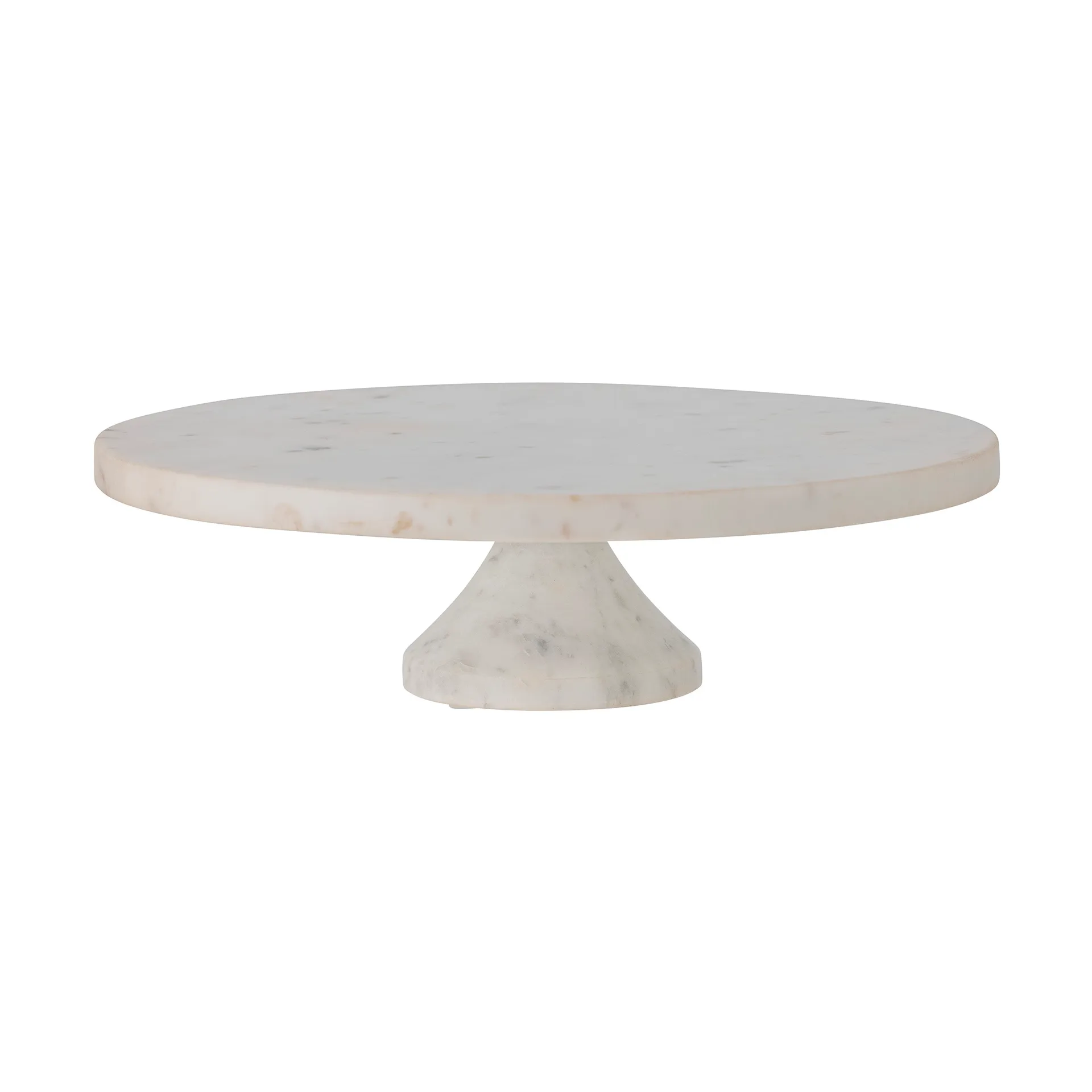 Fenya cake plate Ø30x9 cm, White marble Bloomingville
