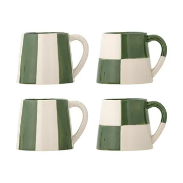 Floki mug - Green, 4 pieces - Bloomingville