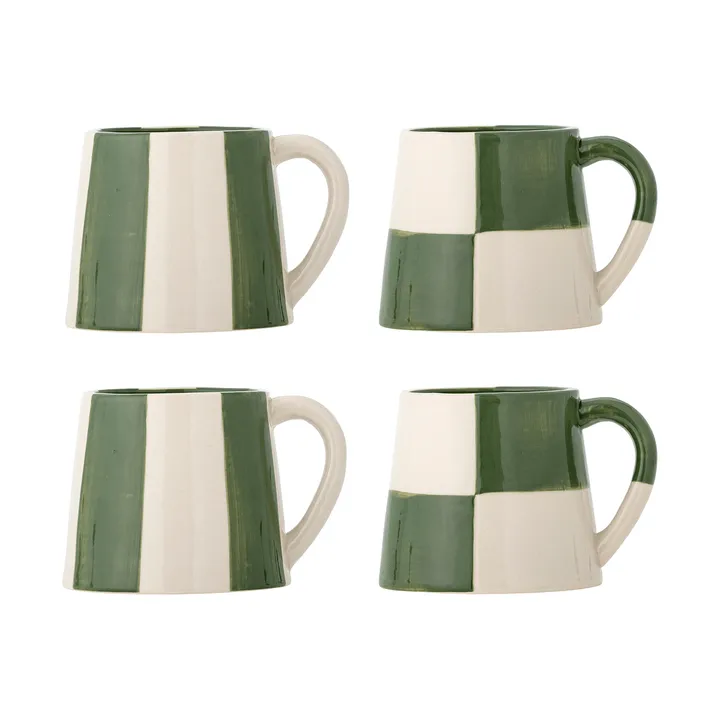 Floki mug - Green, 4 pieces - Bloomingville