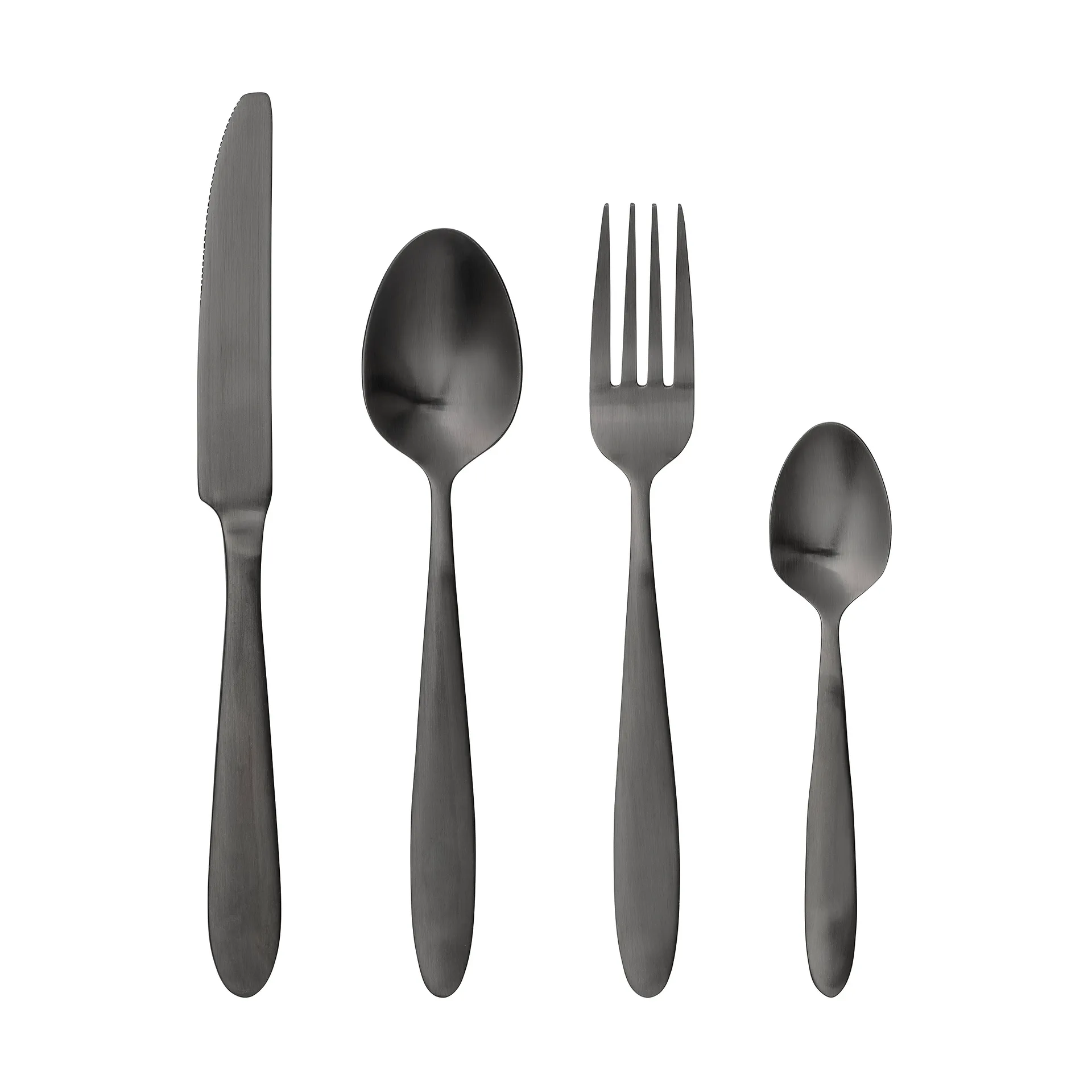 Frea cutlery set 4 pieces, Black Bloomingville