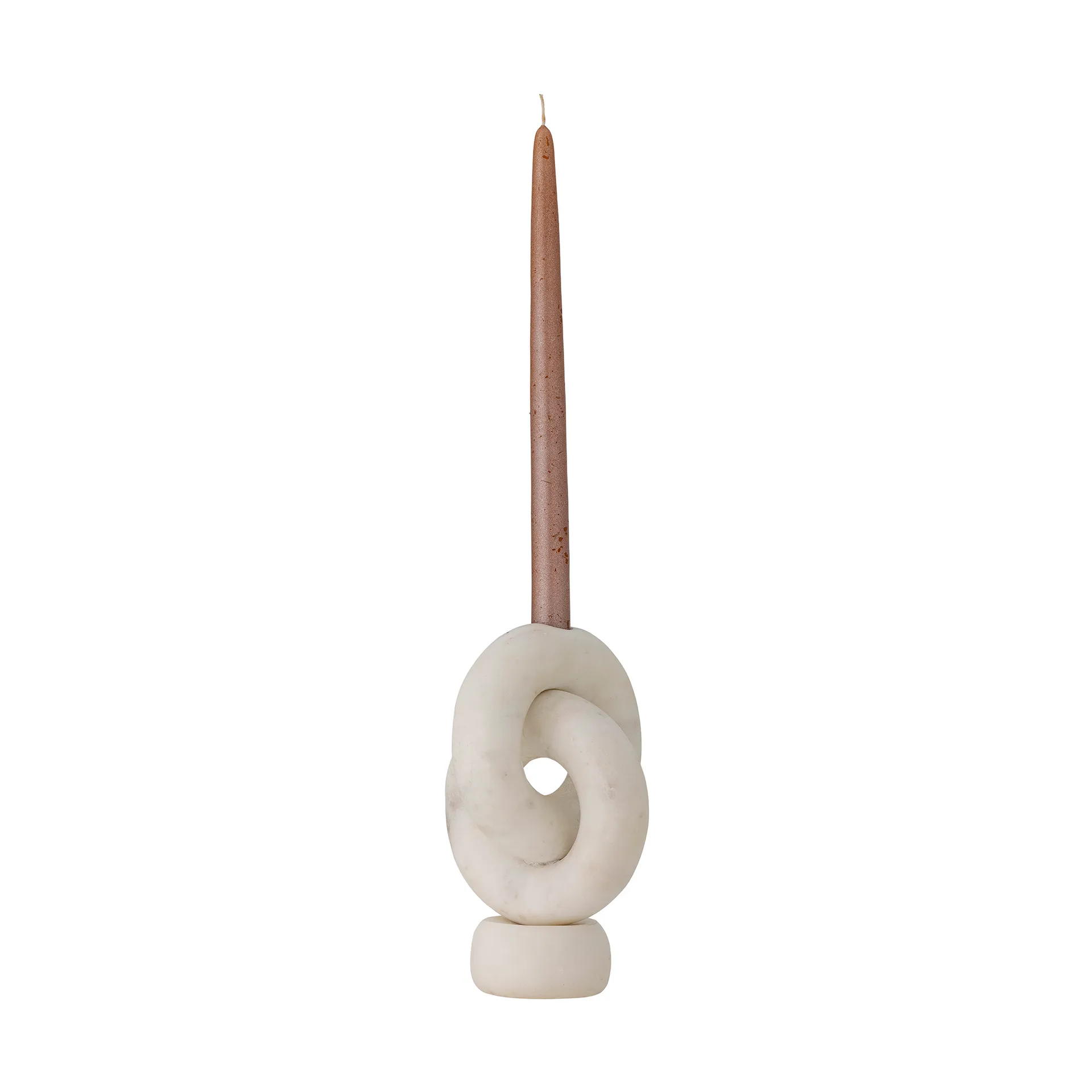 Goa candleholder 20 cm, White marble Bloomingville