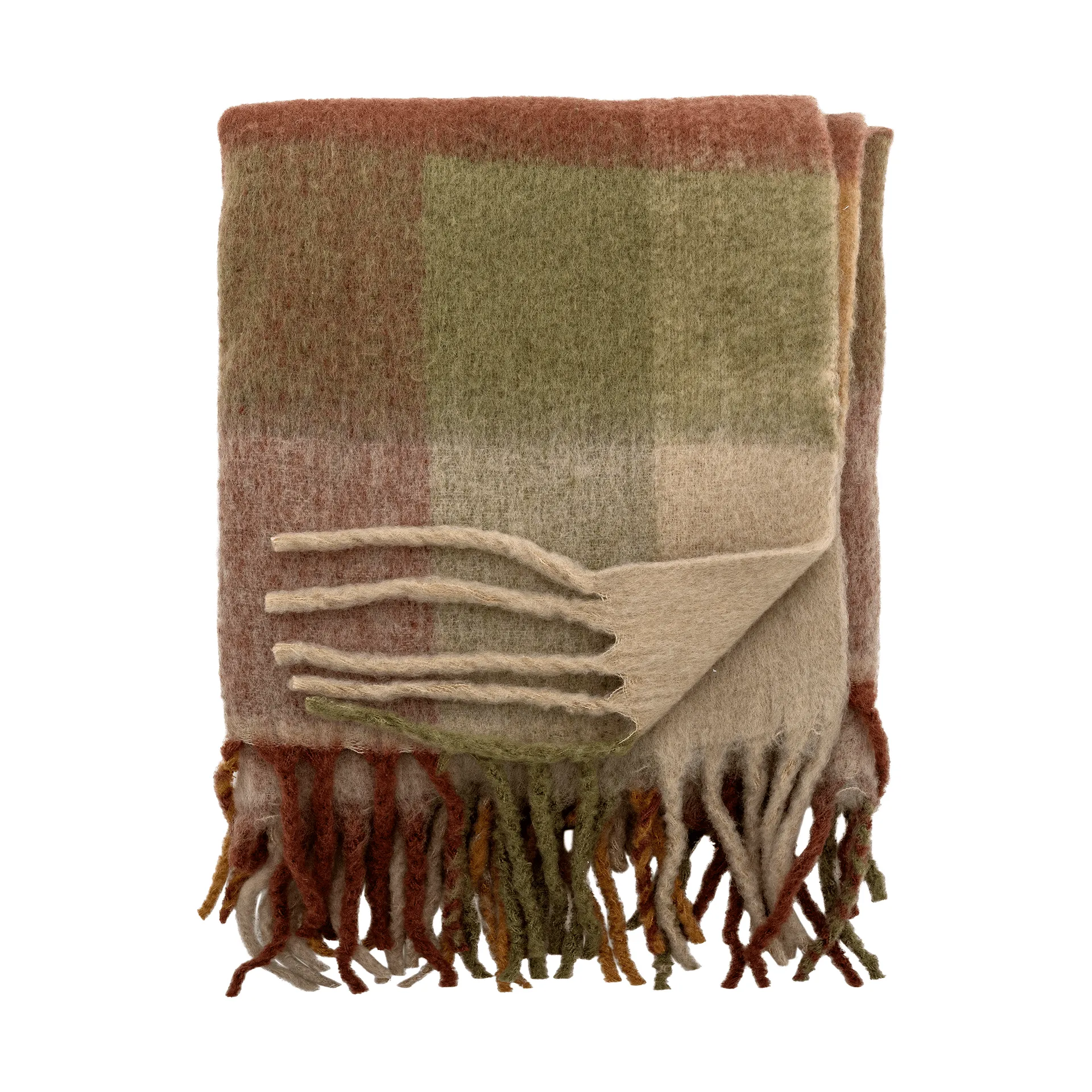 Hamisha throw blanket, Multi, checked, 152x127 cm Bloomingville