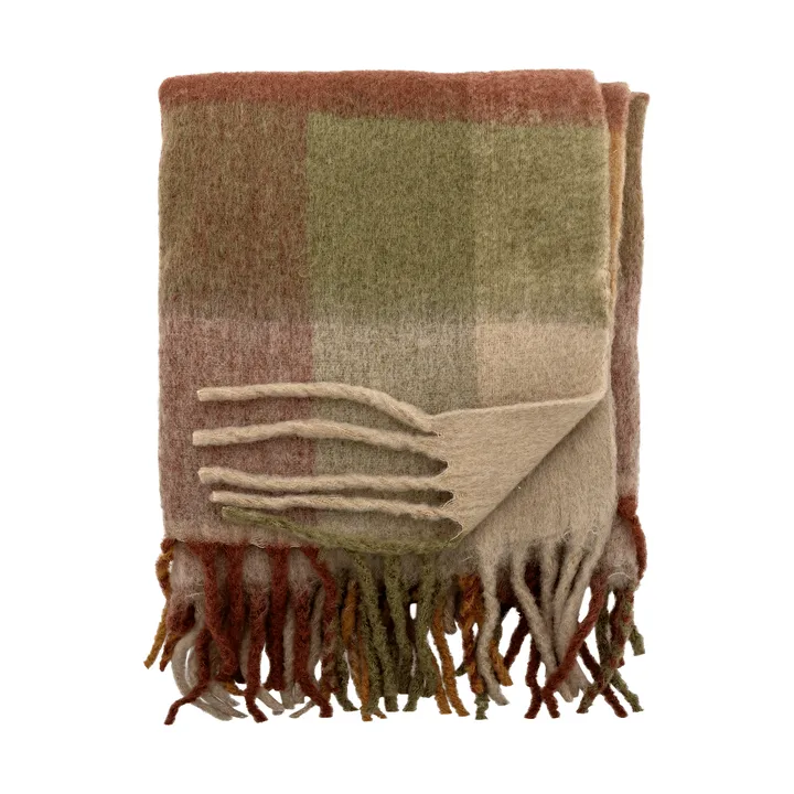 Hamisha throw blanket - Multi, checked, 152x127 cm - Bloomingville