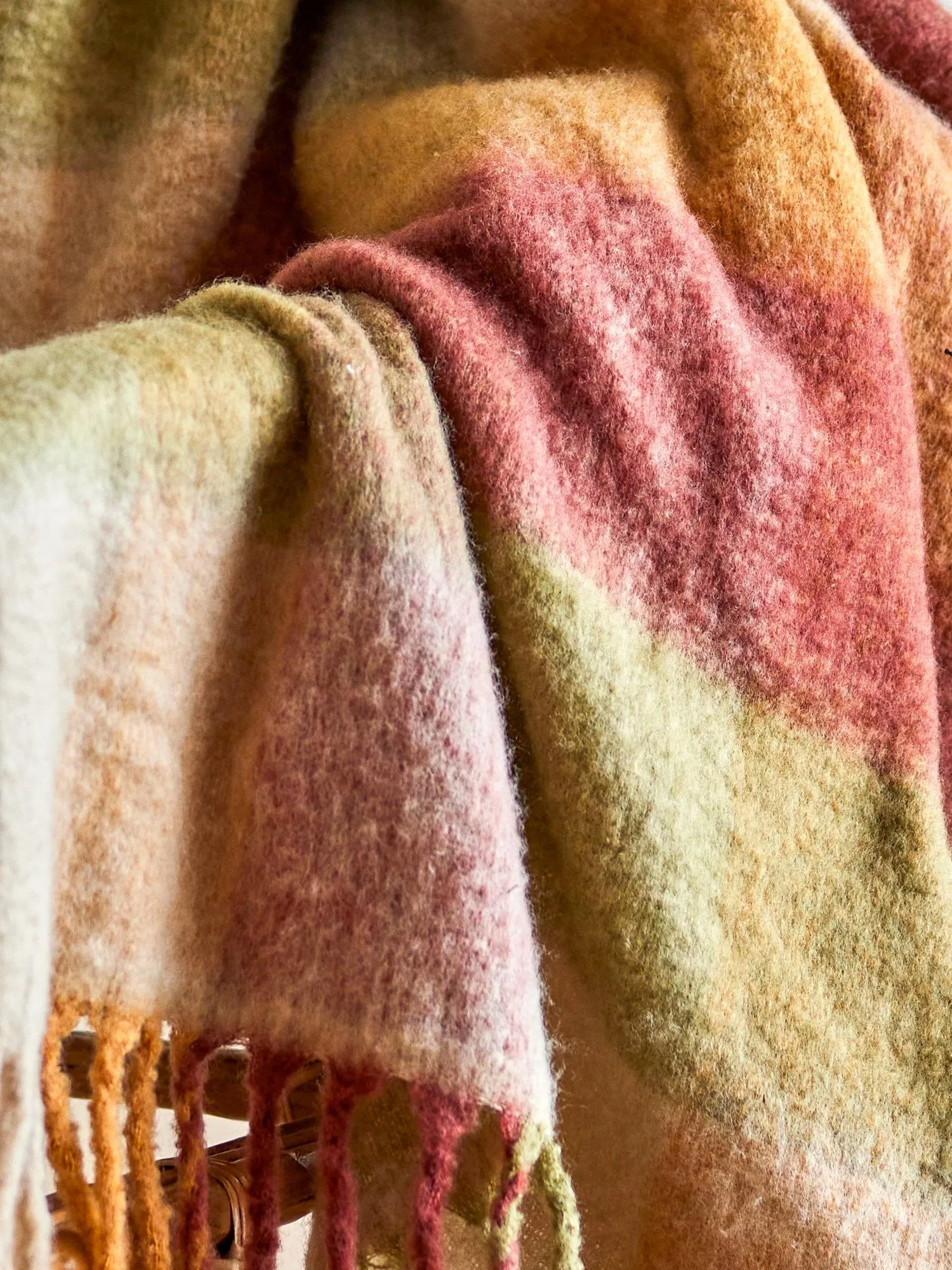 Hamisha throw blanket, Multi, checked, 152x127 cm Bloomingville