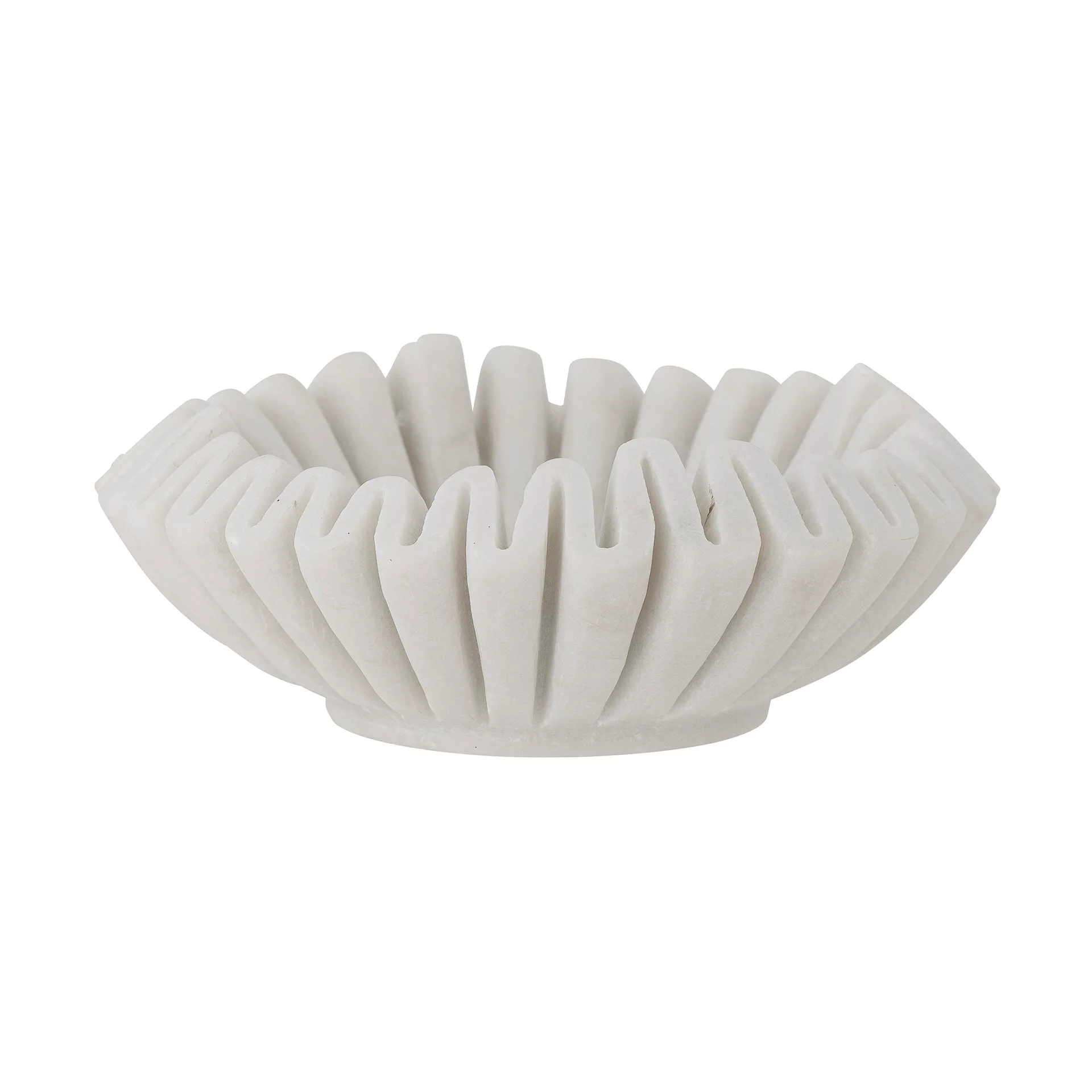 Harmonia decorative bowl Ø17 cm, White marble Bloomingville