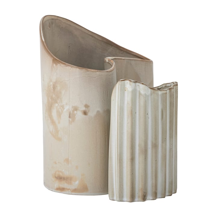 Henaj vase 2 pieces, Brown-beige Bloomingville