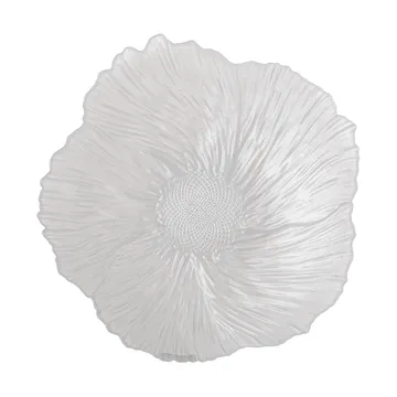 Iani bowl glass Ø26 cm - White - Bloomingville