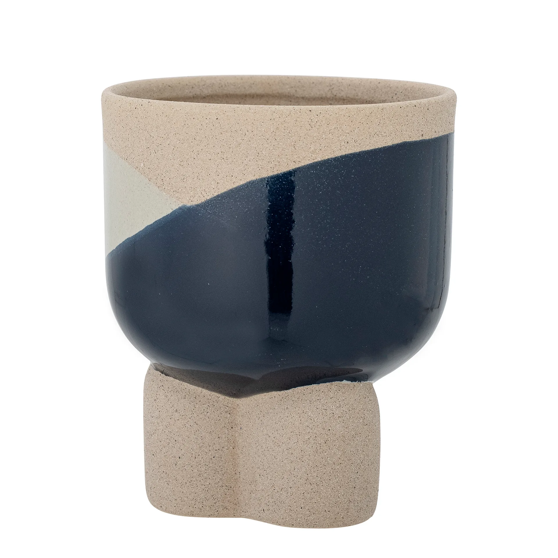 Iness flower pot high, Blue-beige Bloomingville