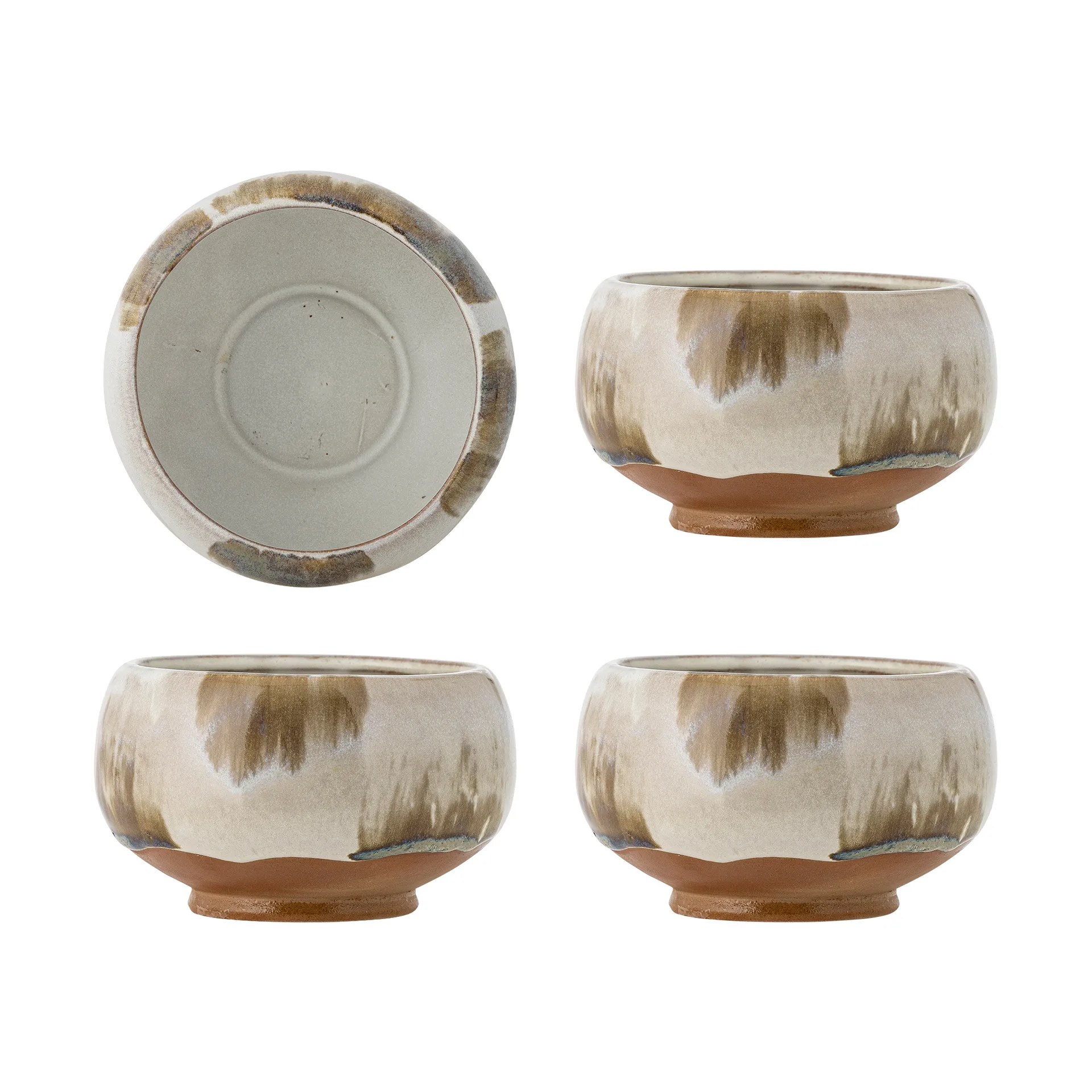 Jade bowl 4-pack Ø12 cm, Natural Bloomingville