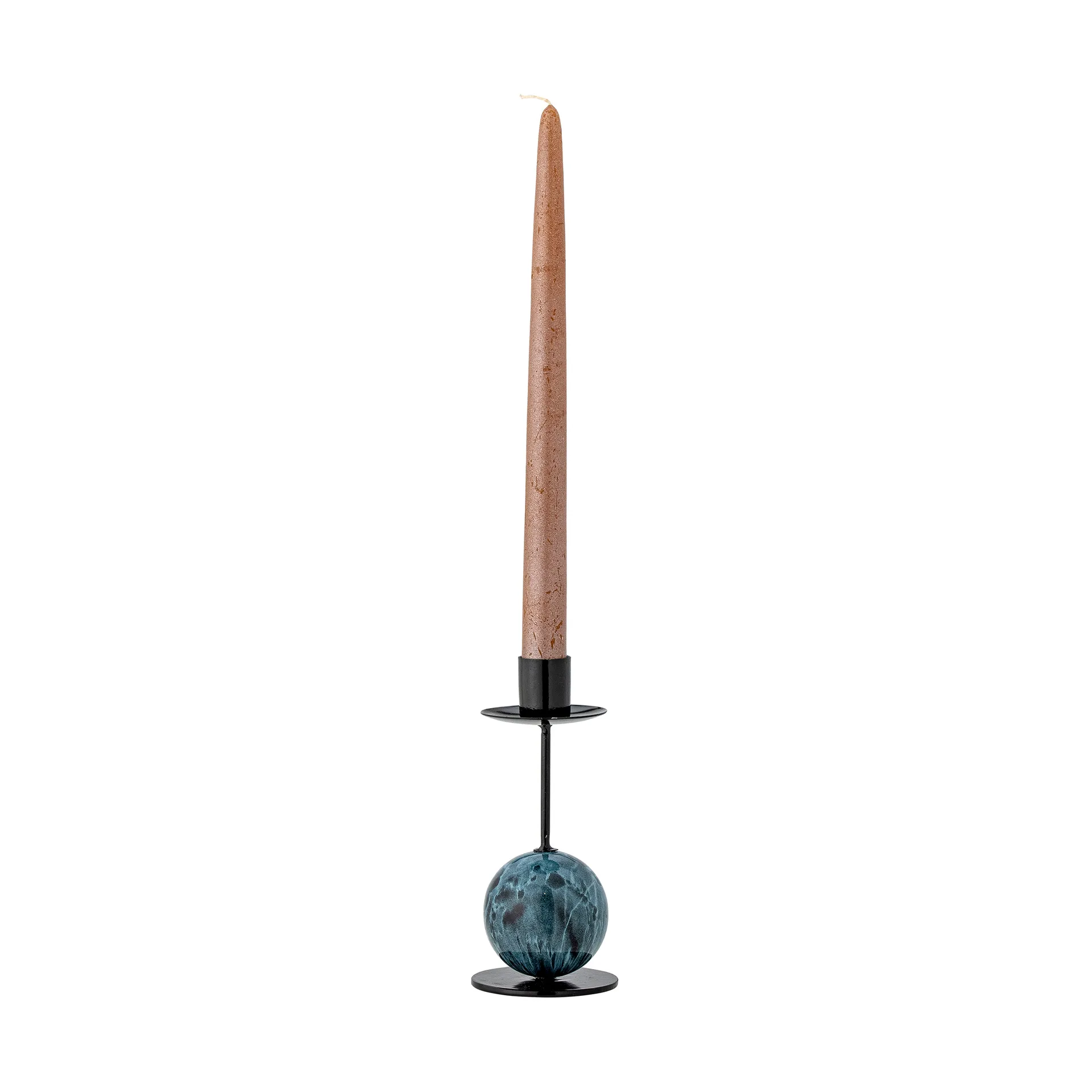 Jayda candleholder Ø7x15 cm, Blue-iron Bloomingville