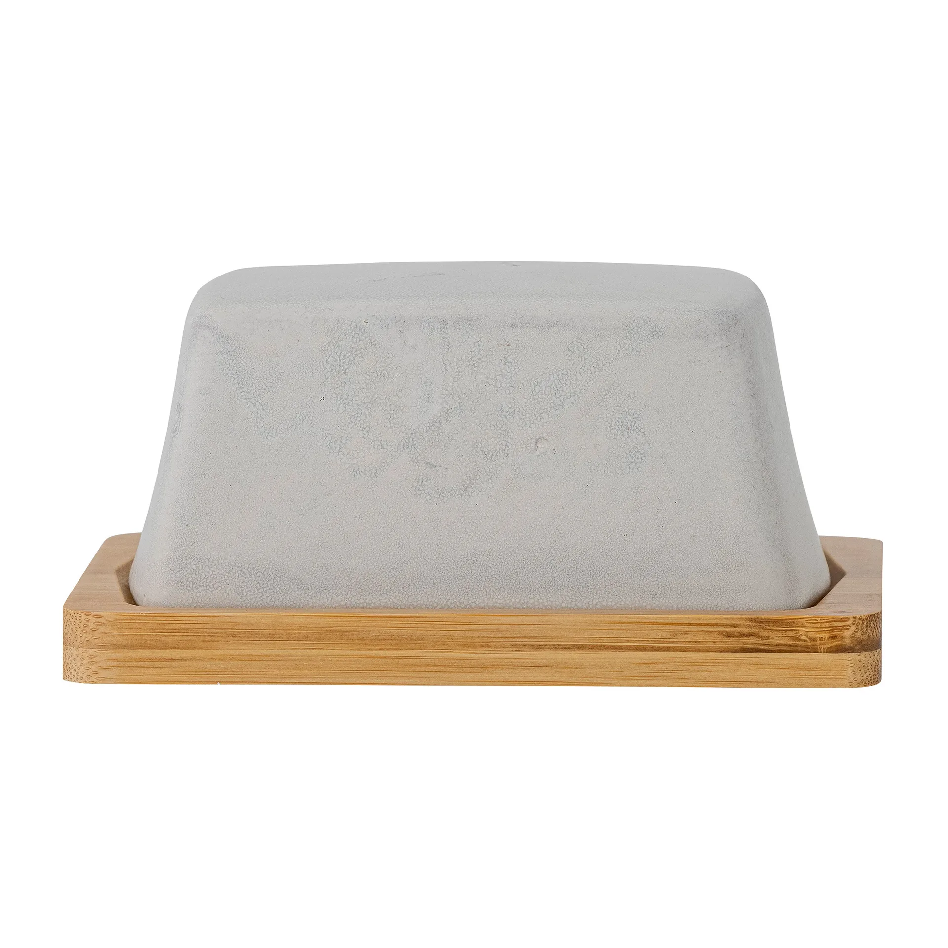 Josefine butter tray with saucer, grey Bloomingville