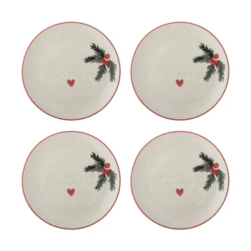Jovida side plate - Nature, 4 pieces, Ø16 cm - Bloomingville