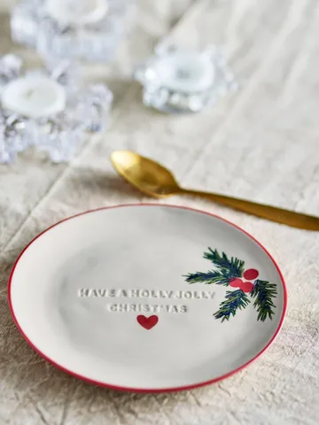 Jovida side plate - Nature, 4 pieces, Ø16 cm - Bloomingville