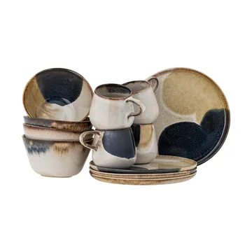 Jules breakfast set 12 pieces - Grey - Bloomingville