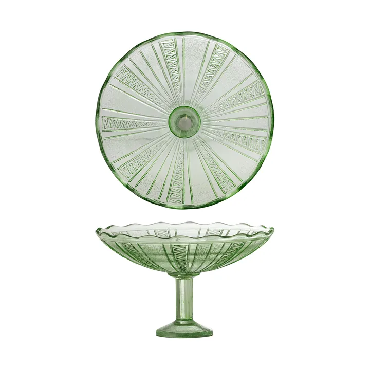 Kaddy pedestal skål - Green, Ø23 cm - Bloomingville