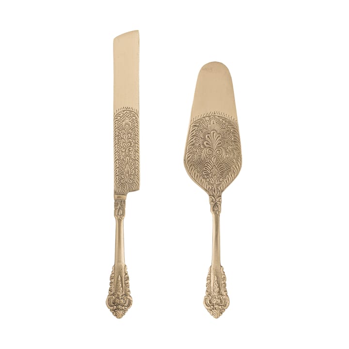 Kalima cake serving set 2 pieces - Brass - Bloomingville