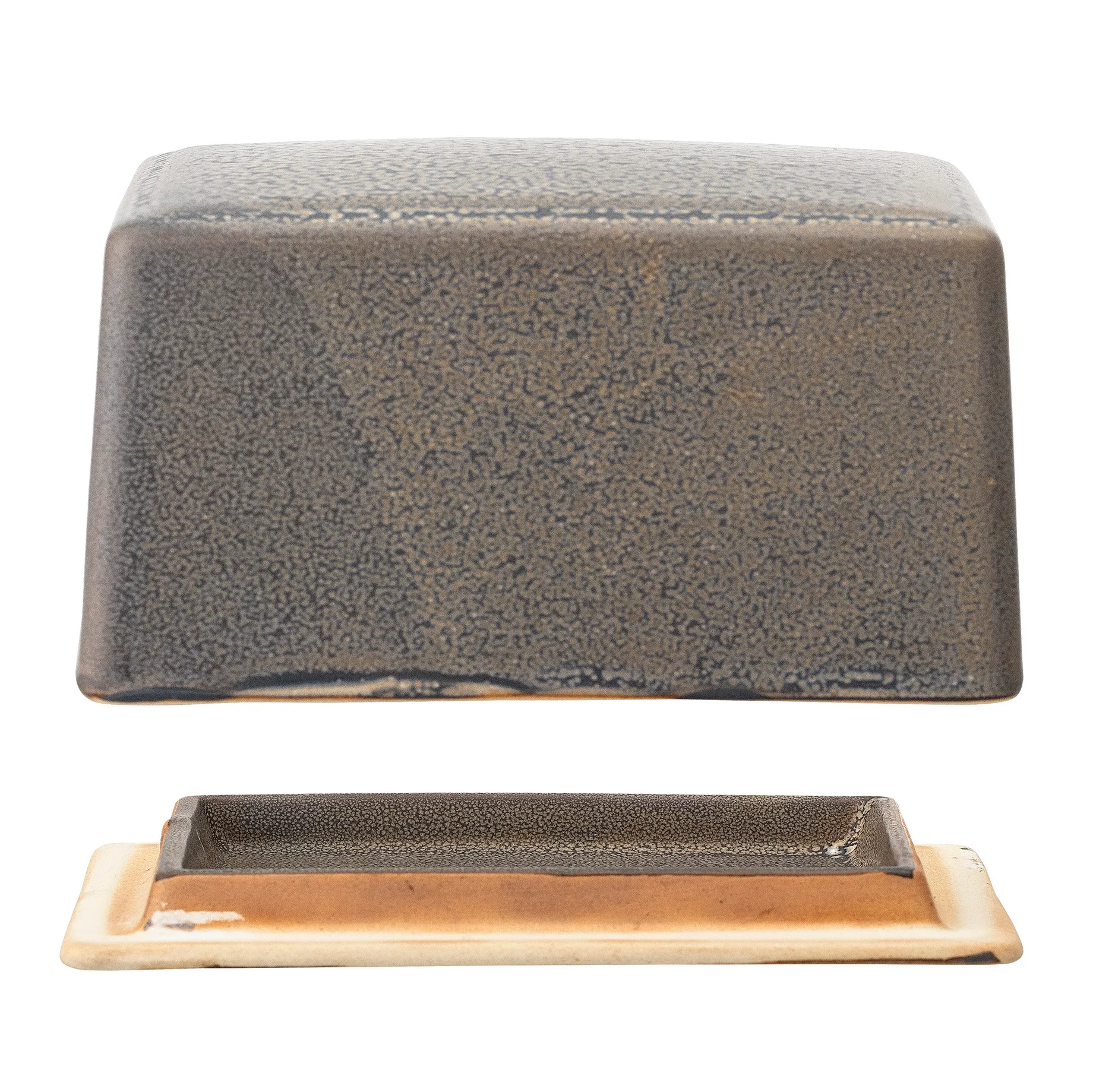 Kendra butter dish stone, Grey Bloomingville