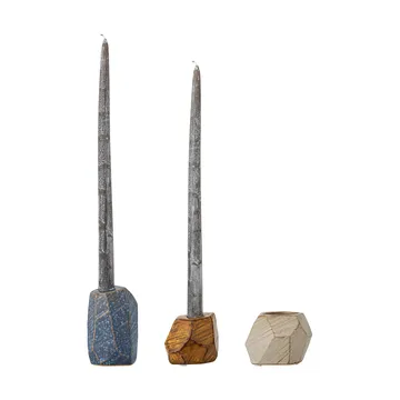 Kimber votive & candleholder 3-piece - Blue - Bloomingville