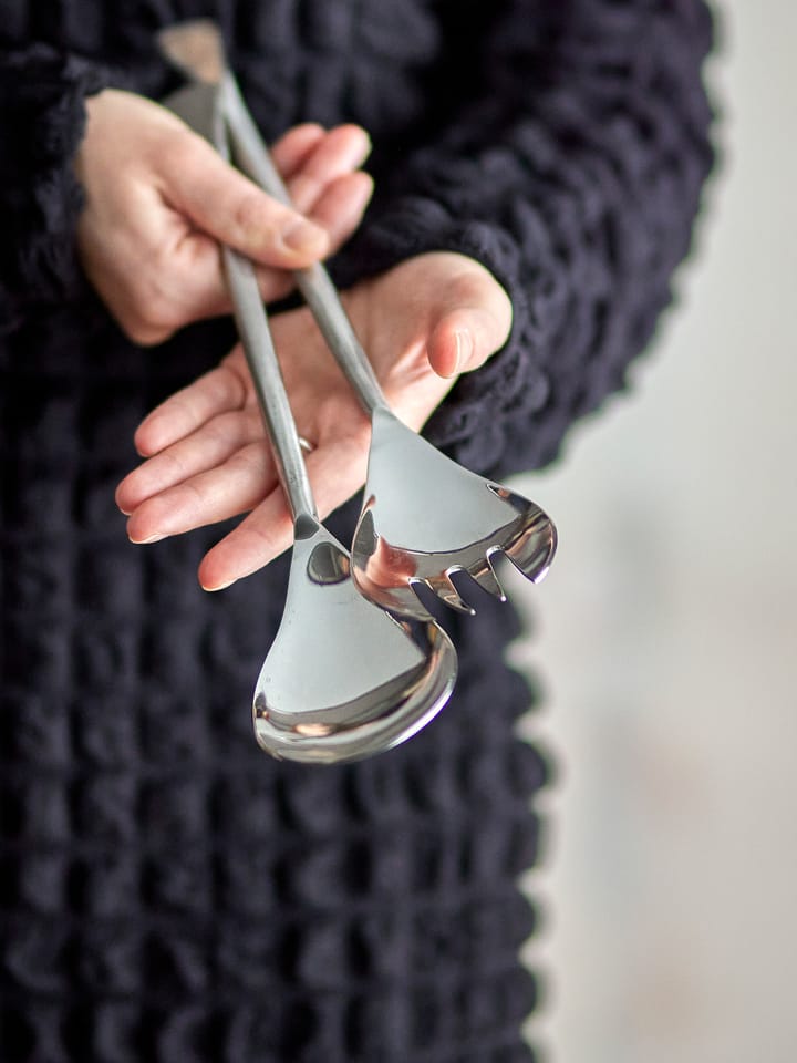 Kinnie salad servers 2 pieces, Stainless steel Bloomingville