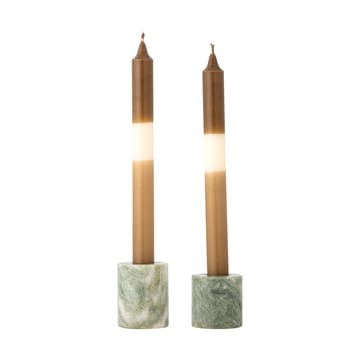 Kokoro candle holder 2 parts - Green marble - Bloomingville