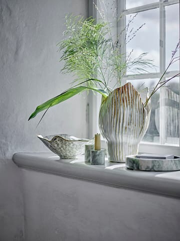 Kokoro candle holder 2 parts - Green marble - Bloomingville