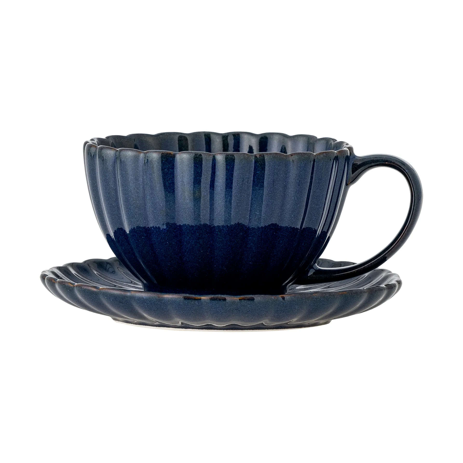 Latina cup 22 cl with saucer, Blue Bloomingville
