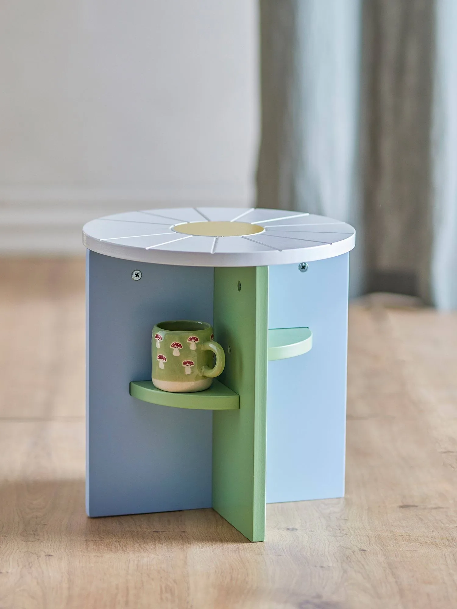 Latti stool, Multi, Ø30 cm Bloomingville