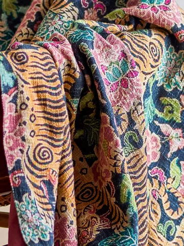 Lester throw blanket - Multi, 152x127 cm - Bloomingville