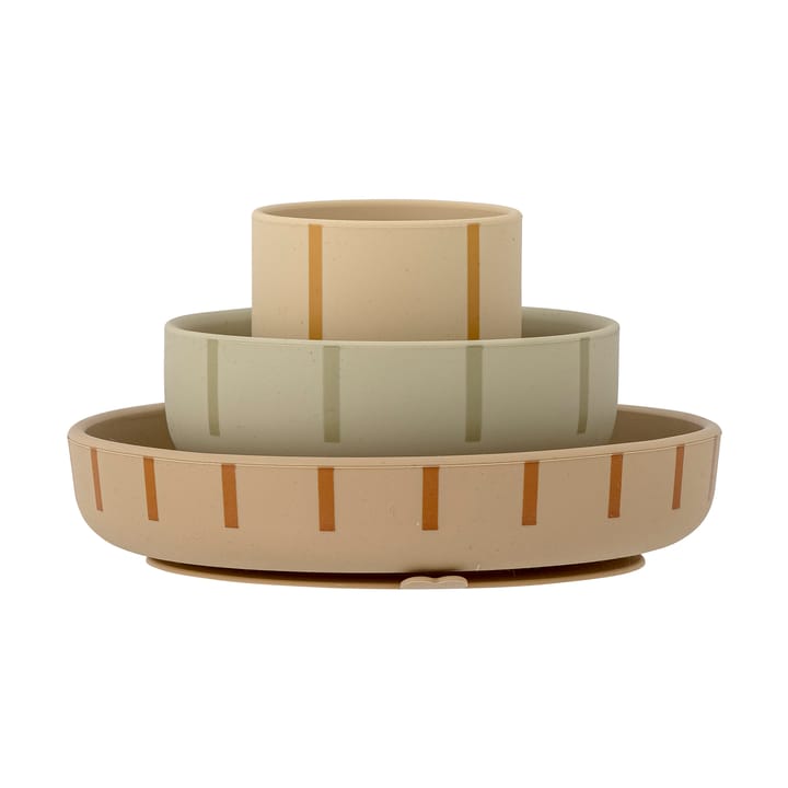 Levi children's dinnerware 3 pieces, Green Bloomingville