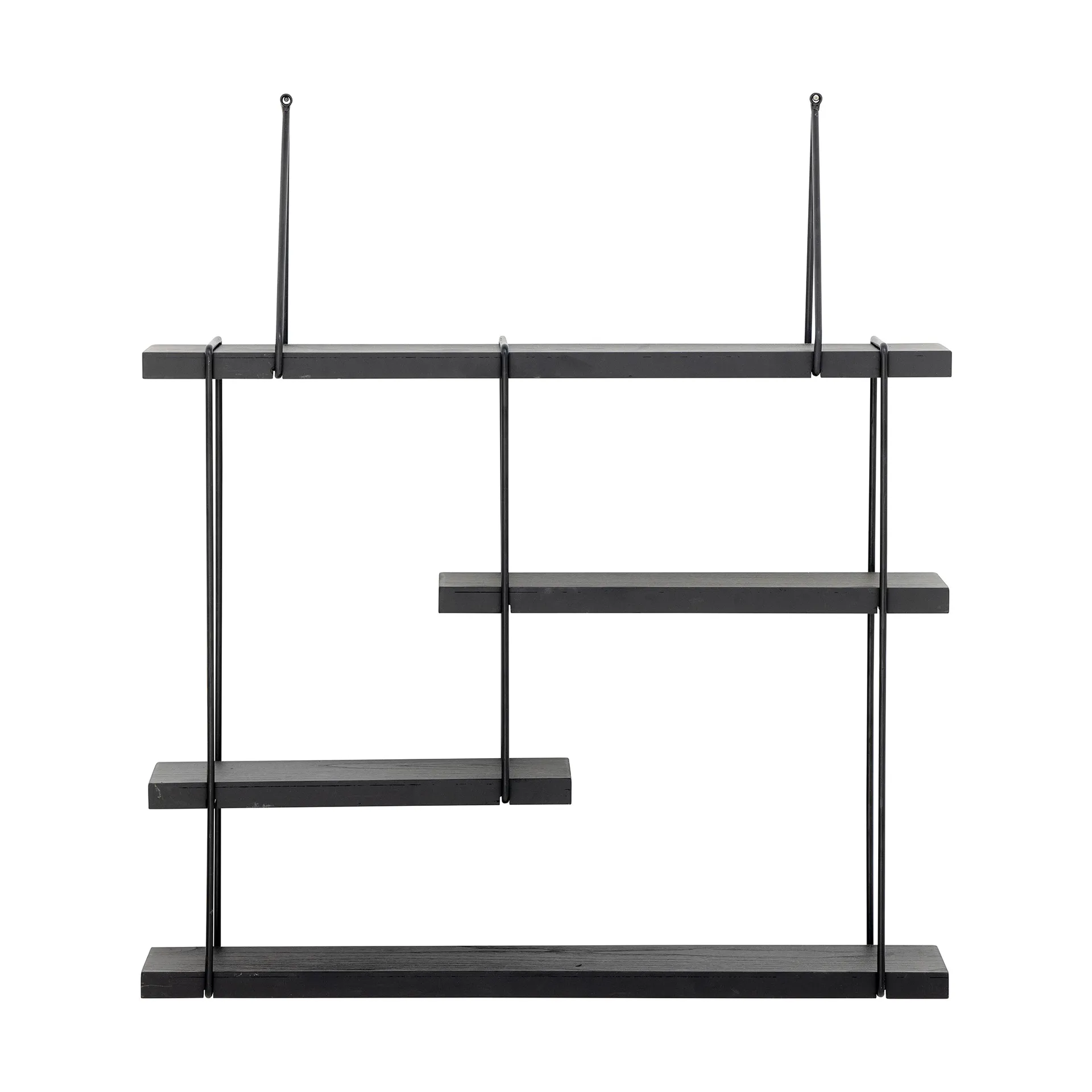 Lewis wall shelf 60x65 cm, Black firwood Bloomingville