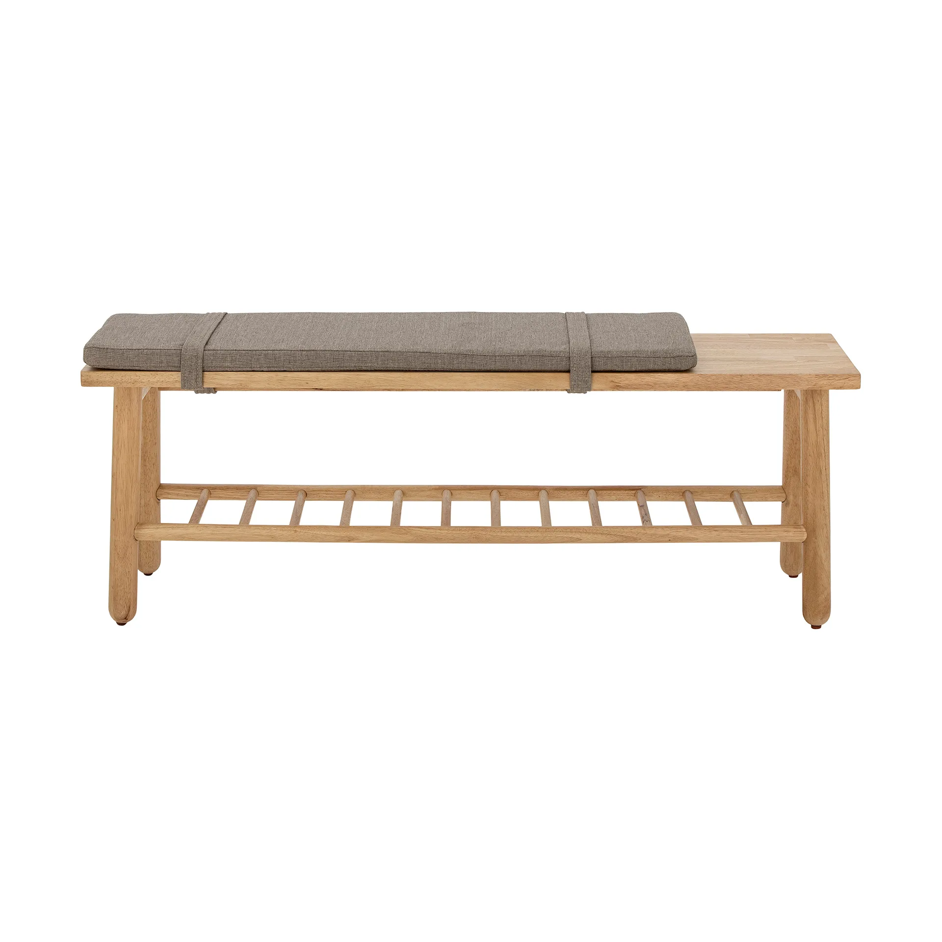 Linde bench with cushion, Grey Bloomingville