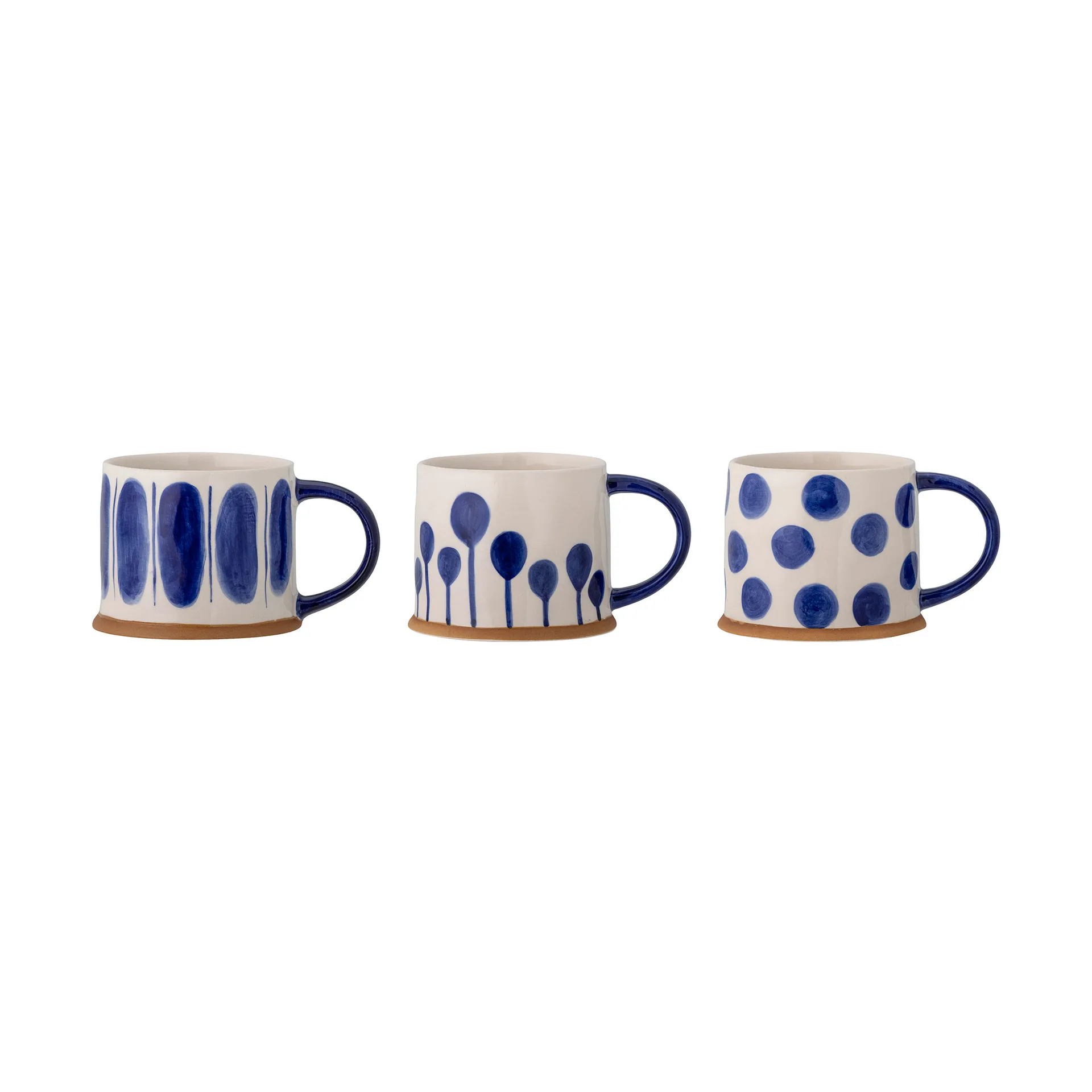 Linora mug 450 ml 3-pack, Blue Bloomingville
