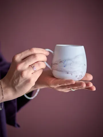 Lyre cup 4-pack - Brown - Bloomingville