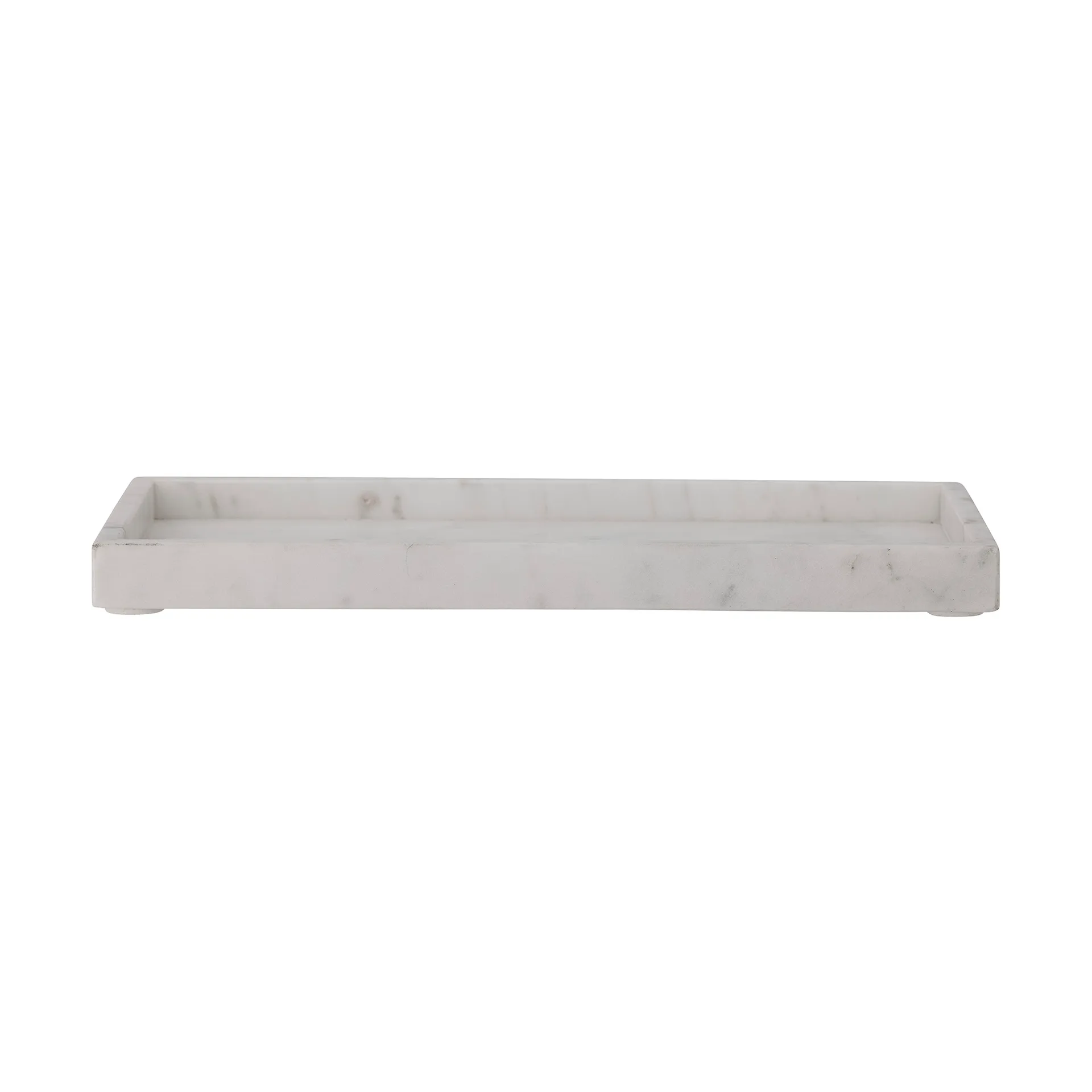 Majsa decorative tray 18x38 cm, White marble Bloomingville