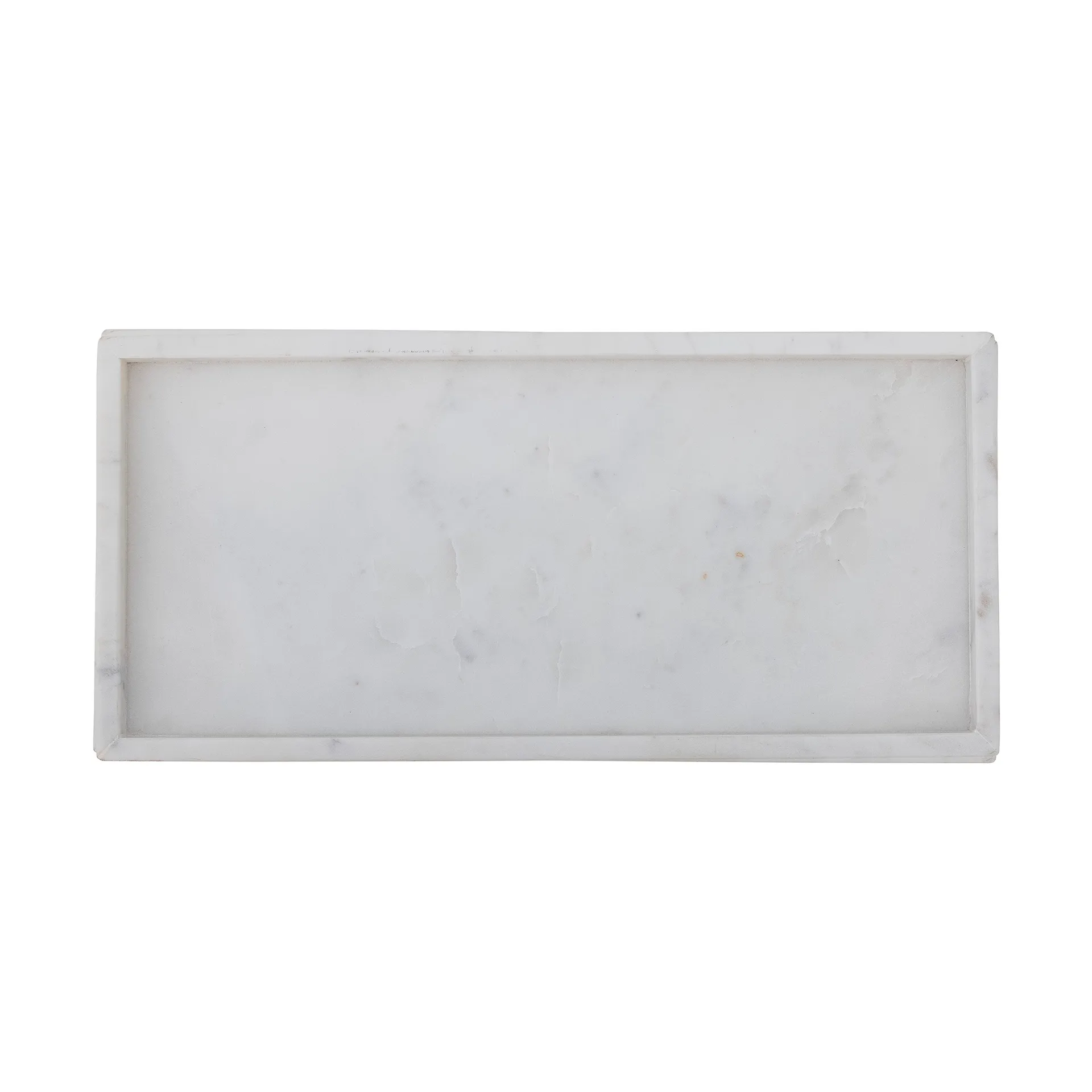 Majsa decorative tray 18x38 cm, White marble Bloomingville