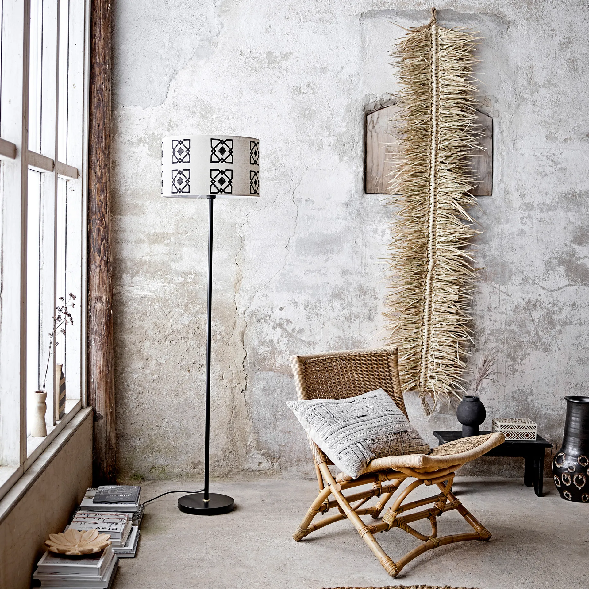 Malic rug Ø150 cm, Nature Bloomingville