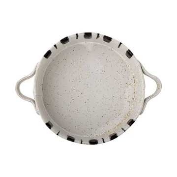 Marita oven dish Ø21 cm - Black-white - Bloomingville