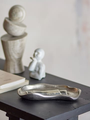 Marlice decorative tray 12x20 cm - Silver - Bloomingville