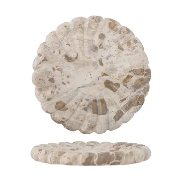Marlie marble tray Ø22.5 cm - Natural - Bloomingville