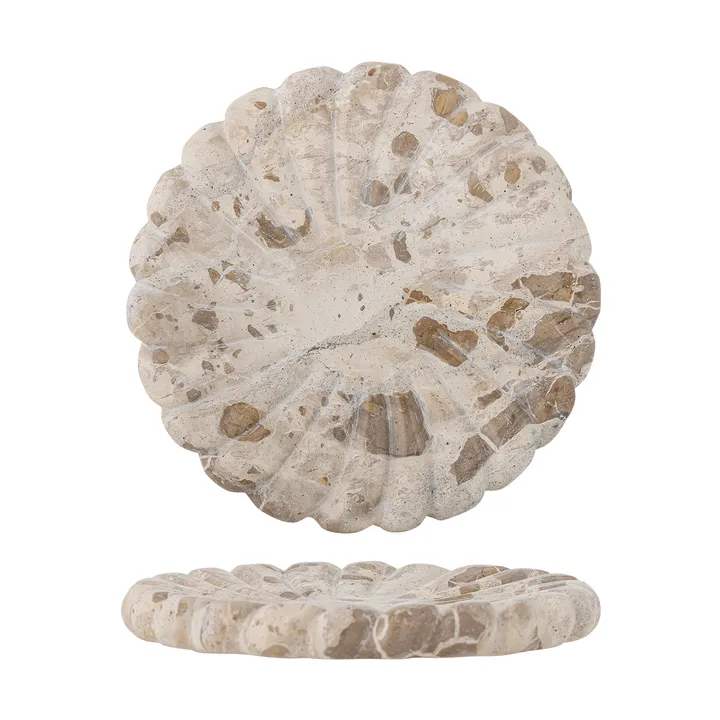 Marlie marble tray Ø22.5 cm - Natural - Bloomingville