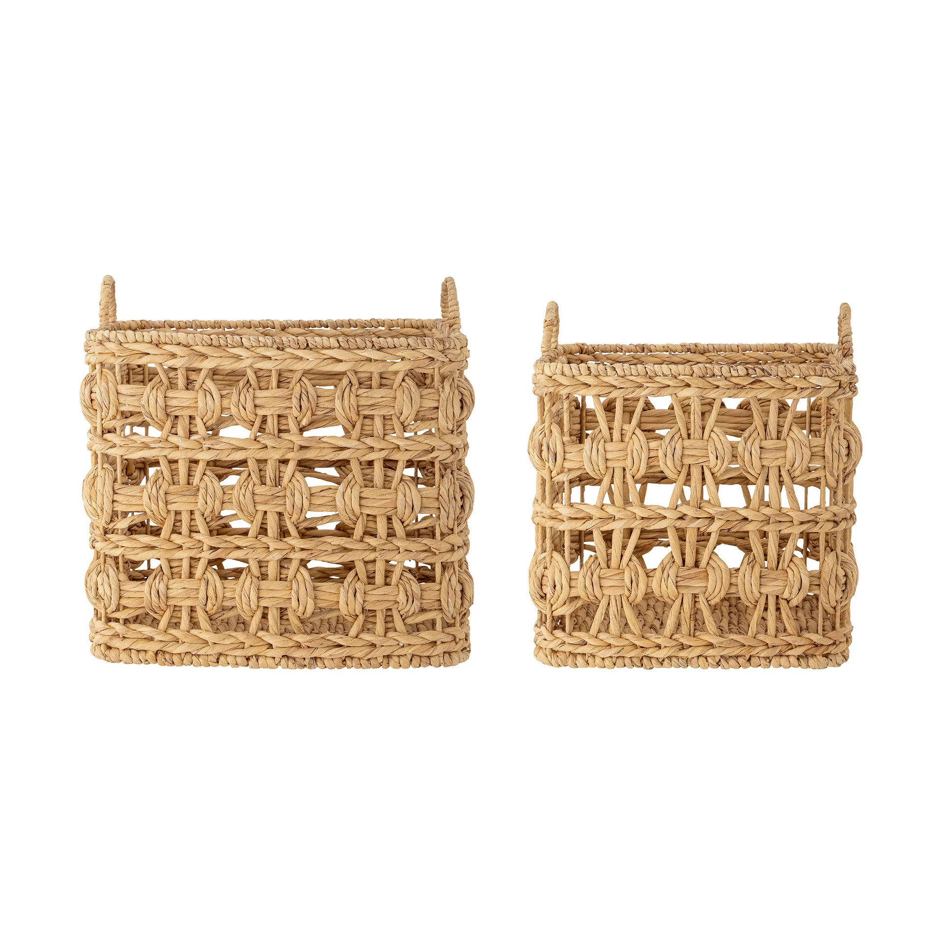 Marnie storage box with handle 2 pieces, Water hyacinth Bloomingville